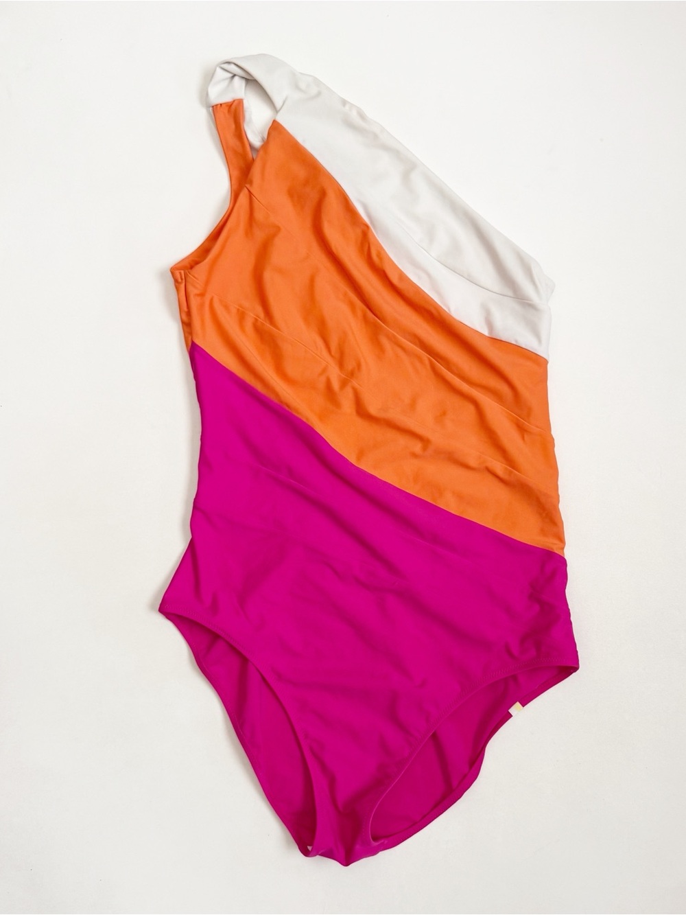 Summersalt Colorblock Sidestroke One Piece Swimsuit 14 Bathingsuit Pink Orange - Picture 8 of 15